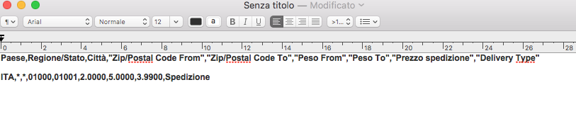 Tabella prezzi Magento Tabella prezzi Magento